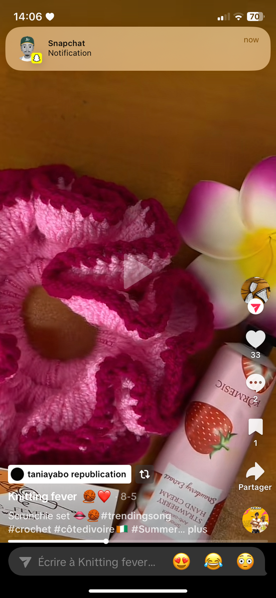 Handmade Crochet Scrunchie Set