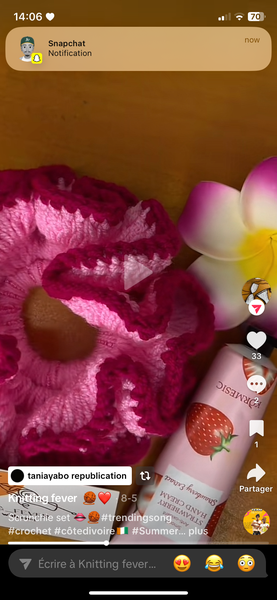 Handmade Crochet Scrunchie Set