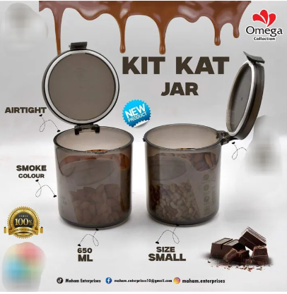 Airtight Single Jar 650ml Acrylic Jar KitKat jar