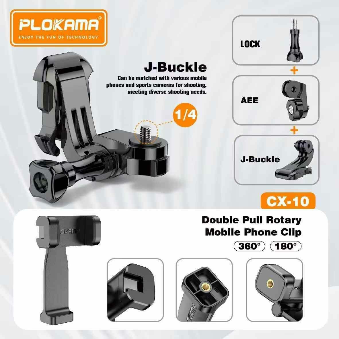 PLOKAMA CX-10 Harnais de poitrine pour caméra d'action