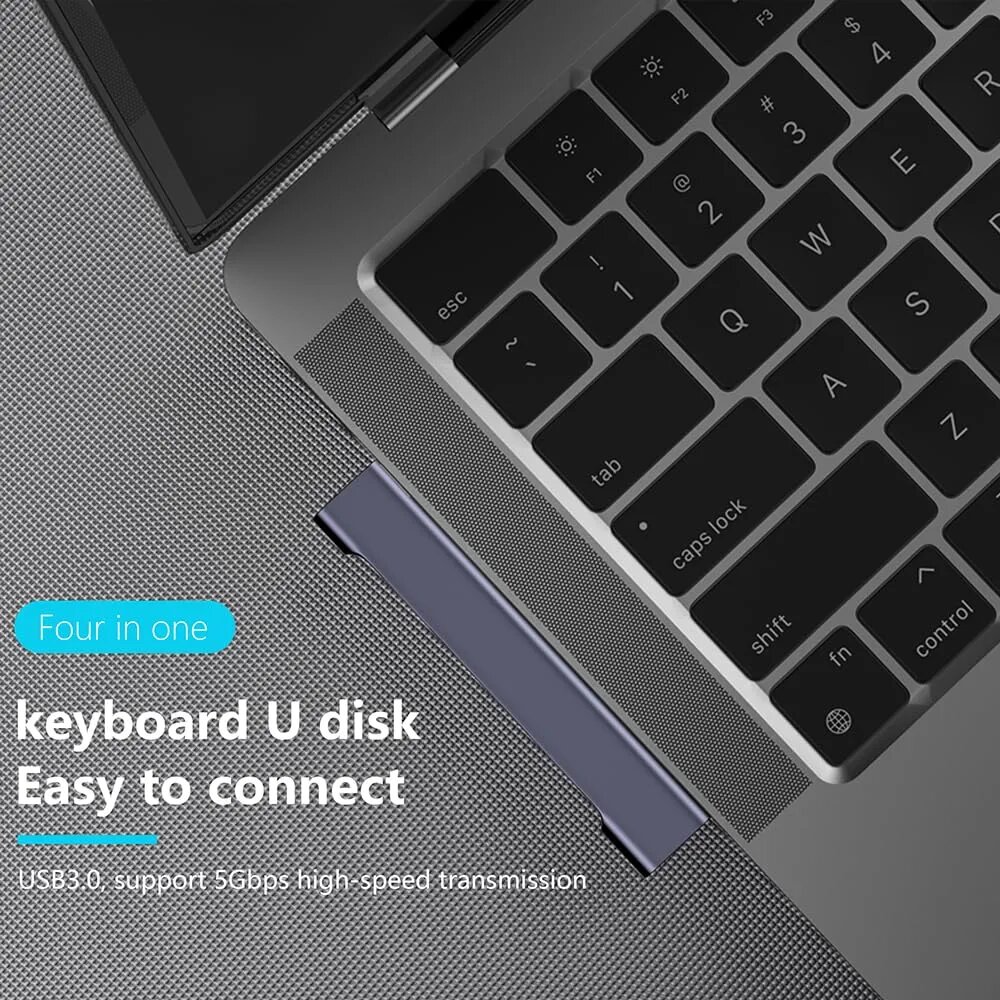 Hub USB-C 4-en-1 Type C