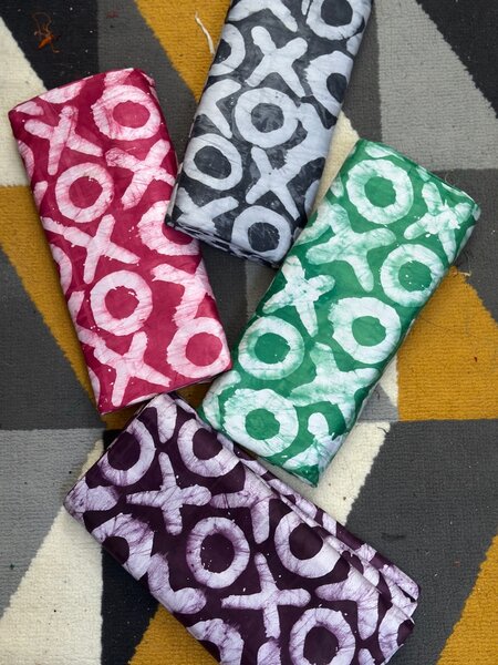 Tissus Batik Colorés Divers Motifs