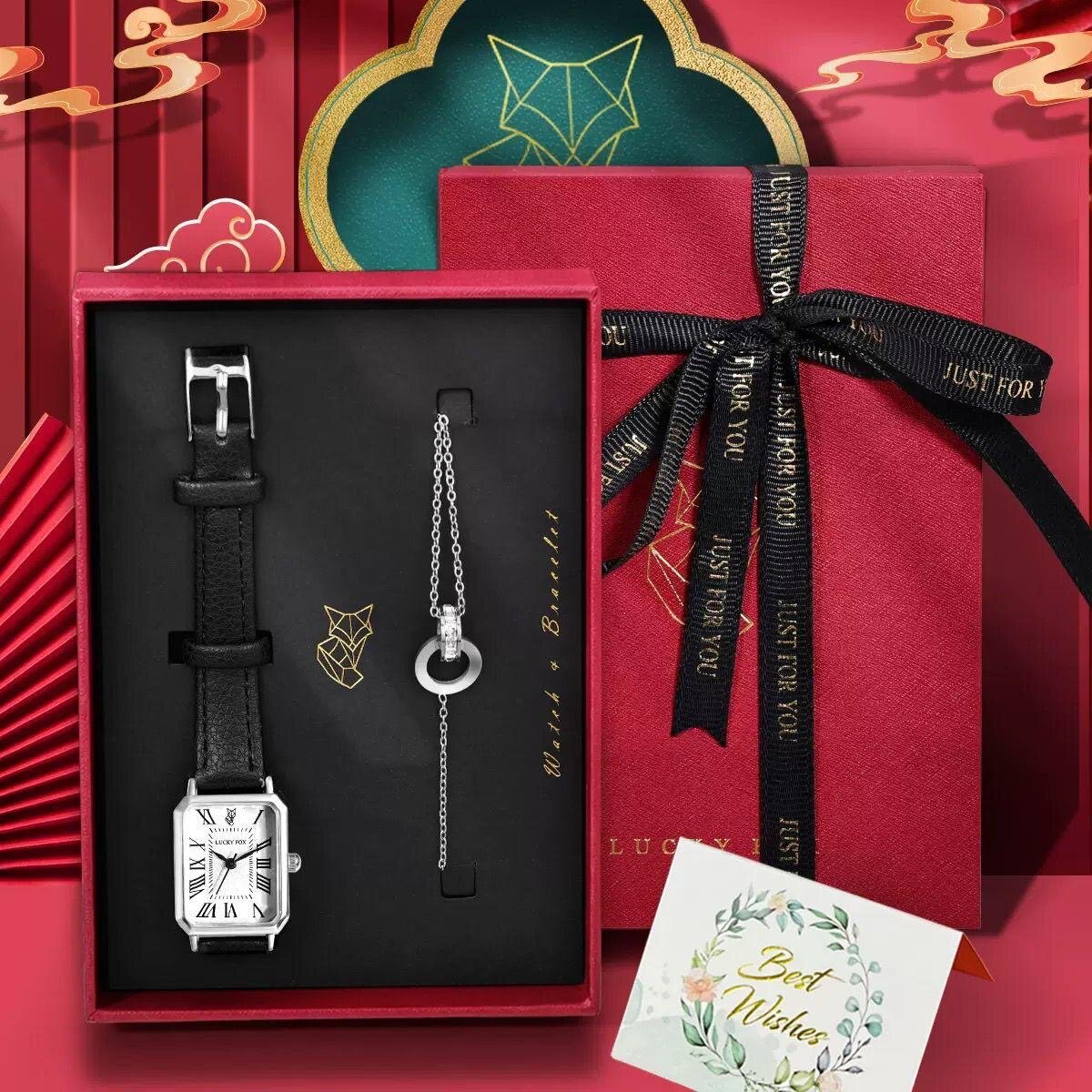 Ensemble Montre et Collier Luxueux