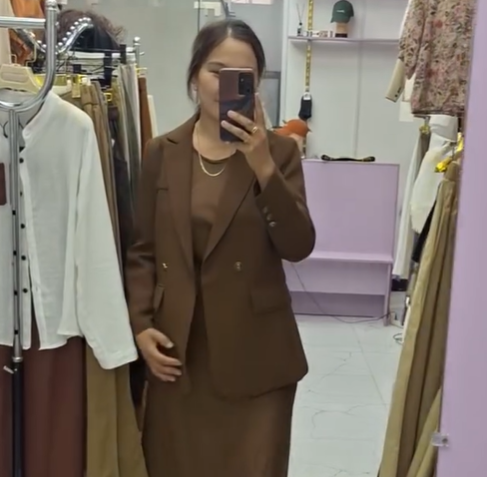 пиджак коричневый