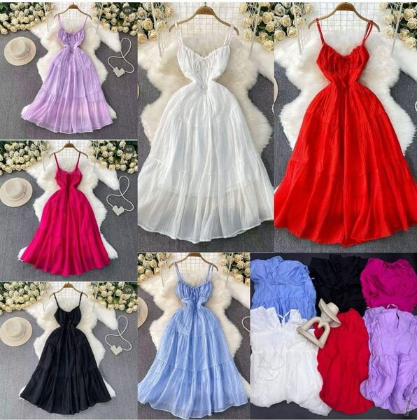 Robe longue en dentelle pour femme