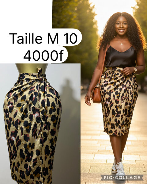 Jupe crayon léopard élégante