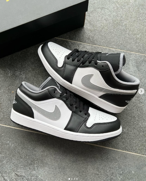 Кроссовки Air Jordan 1 low черный,белый,серый