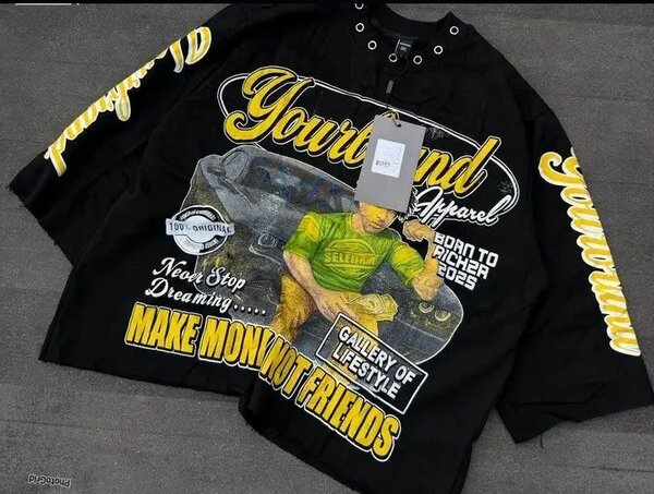 T-shirt vintage imprimée