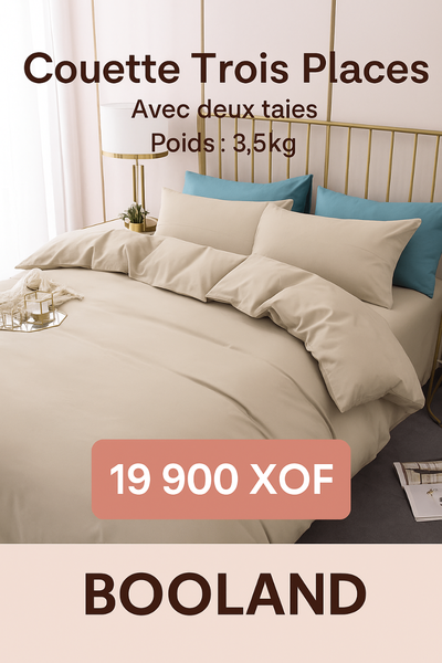 Couette 3 Places + 2 Taies