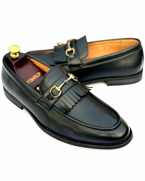 Formal leather classic shoe black and brown loafers