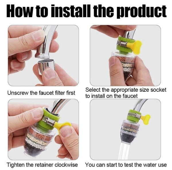 Filtre à eau pour robinet