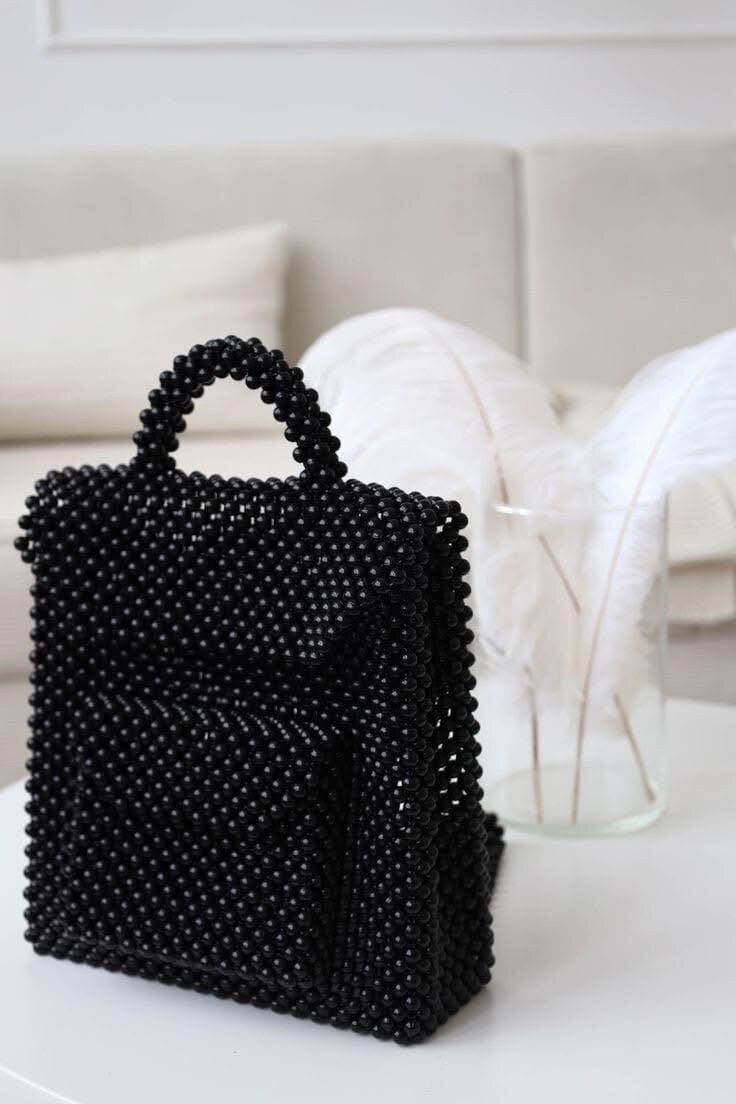 Sac à dos perlé chic