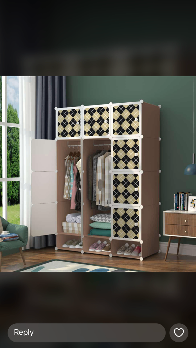 12 cubes plastic wardrobe