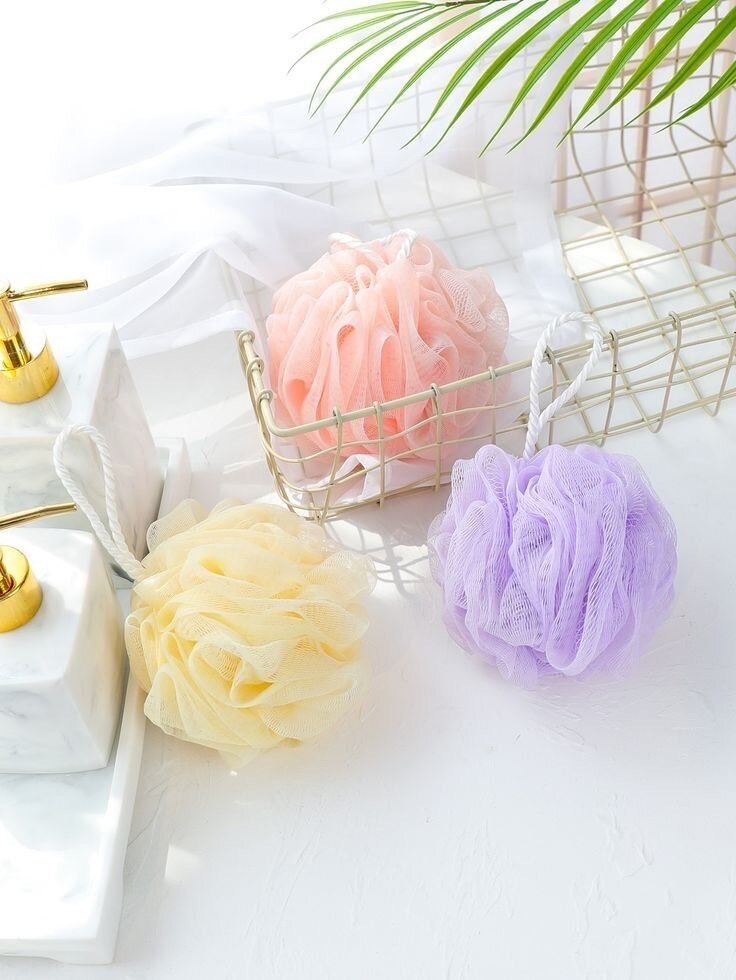 Éponges Douche Mesh Colorées