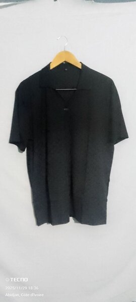 Chemise en lin noire