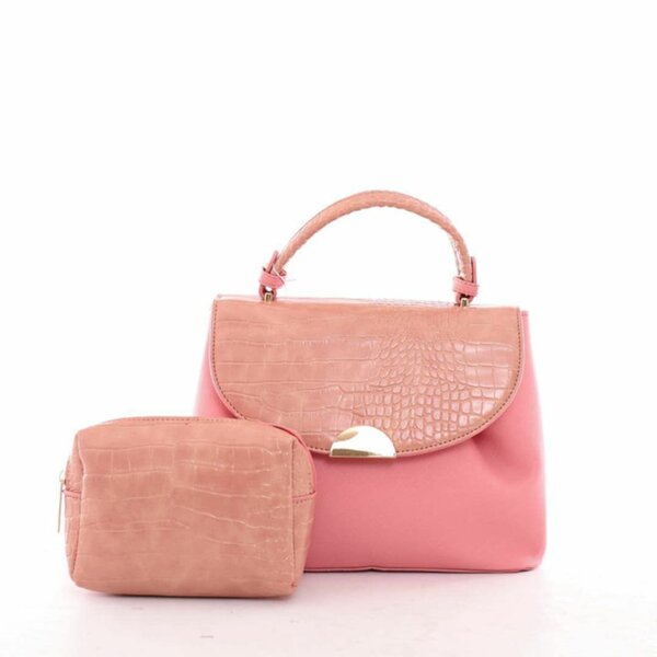 Sac à main élégant rose