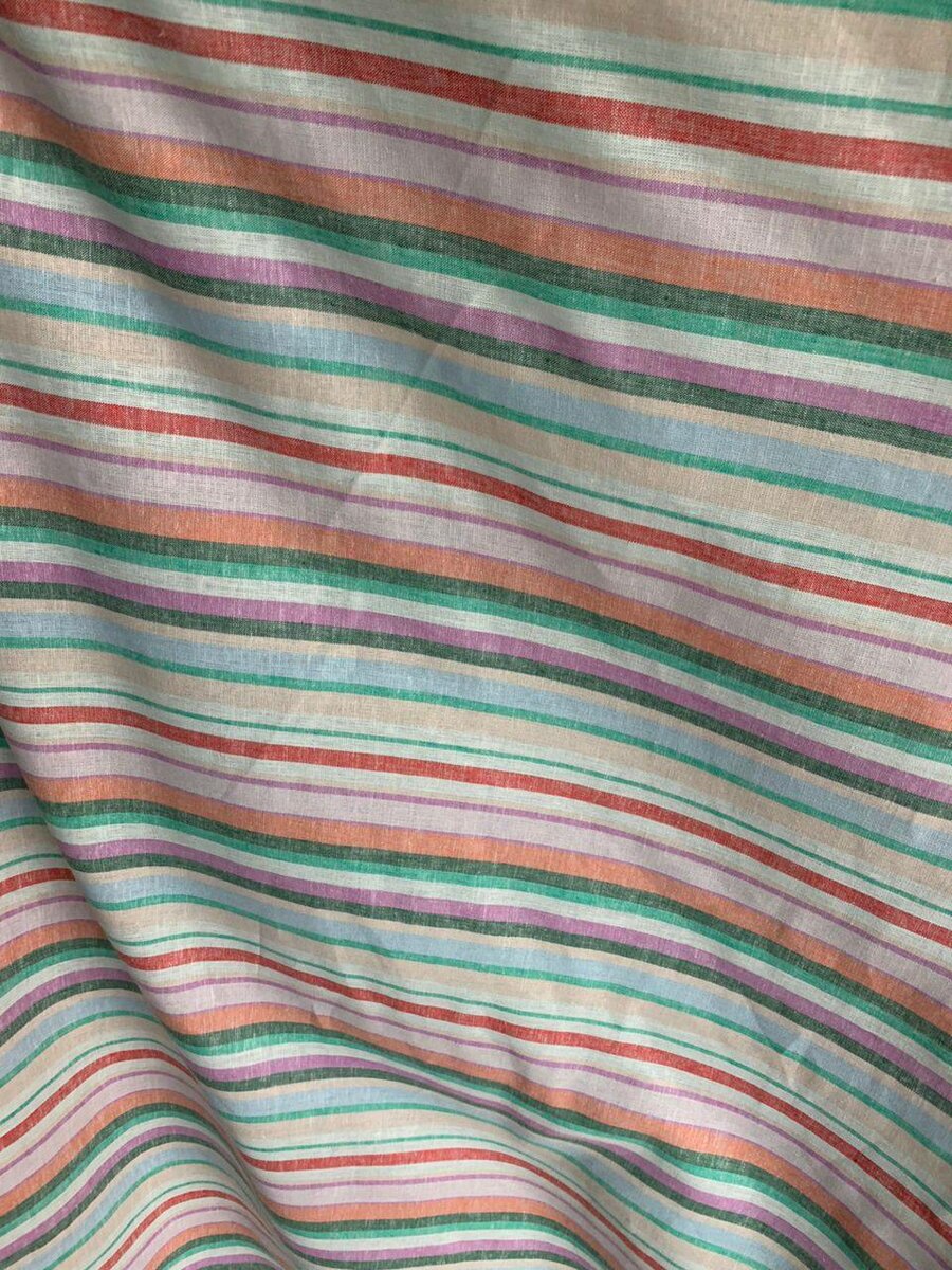 Tissu en denim et rayures