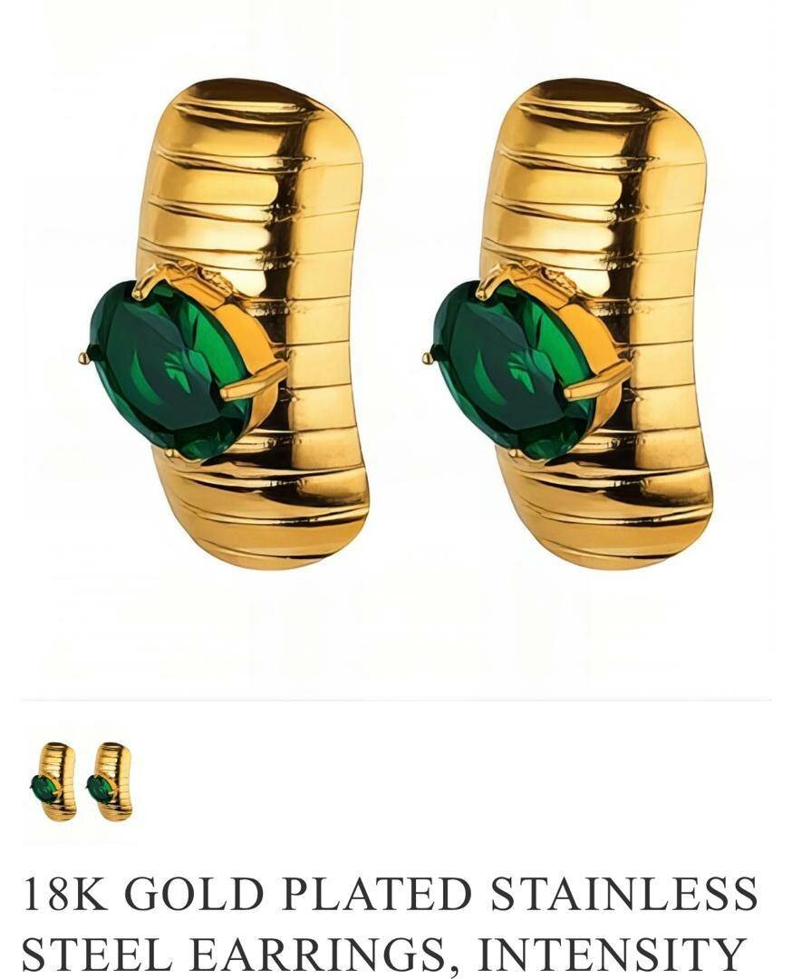 Real non fade earrings....