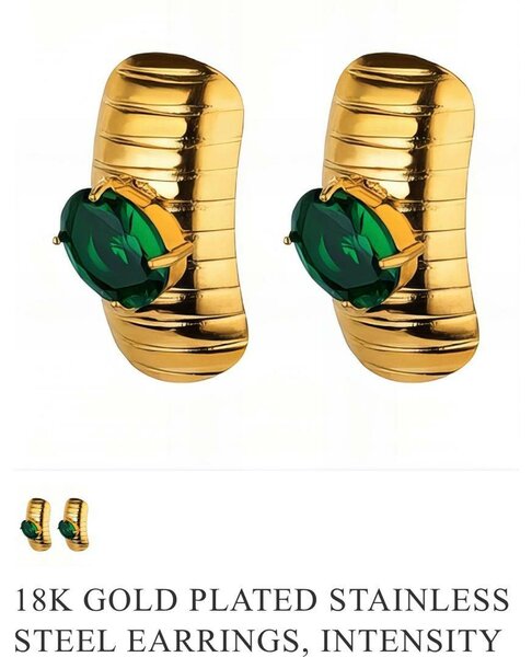 Real non fade earrings....