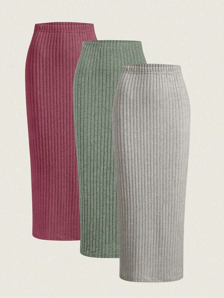 Jupes Longues Côtelées Femme