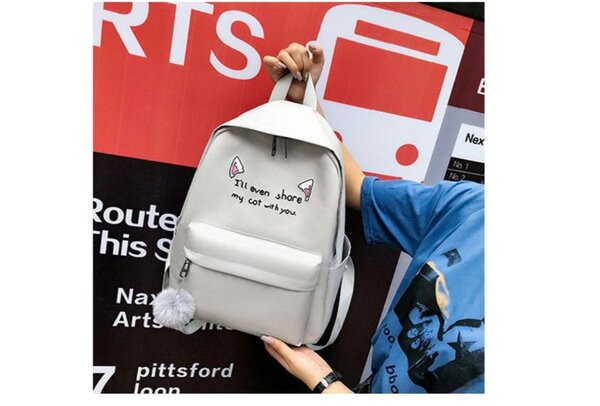 4pices backpack school bags