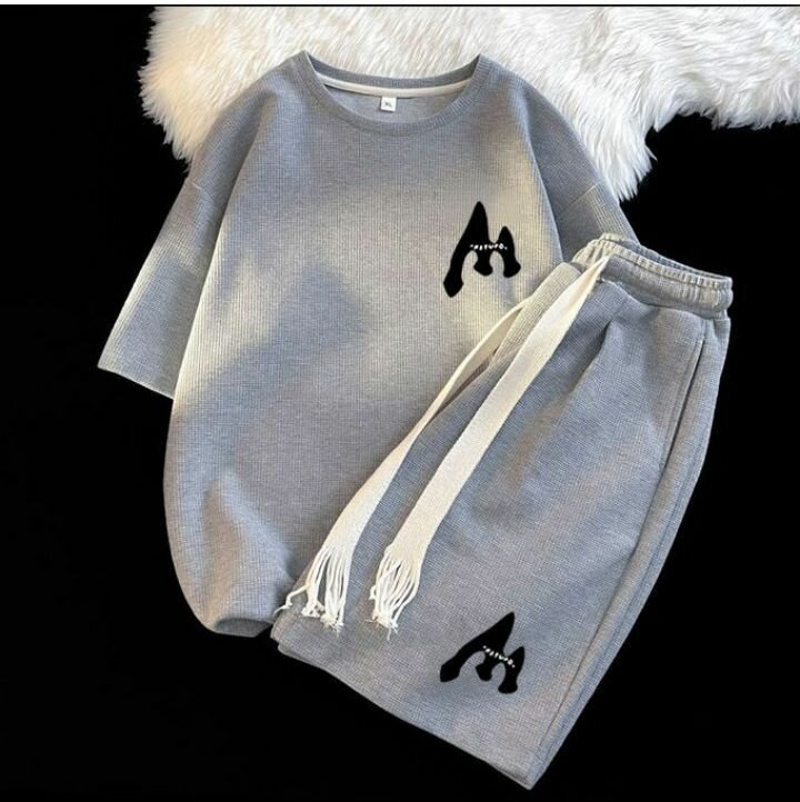 Ensemble de sport gris unisexe