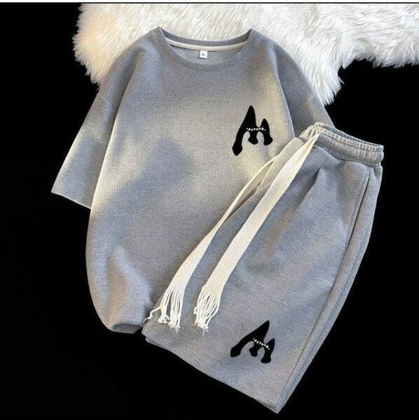 Ensemble de sport gris unisexe