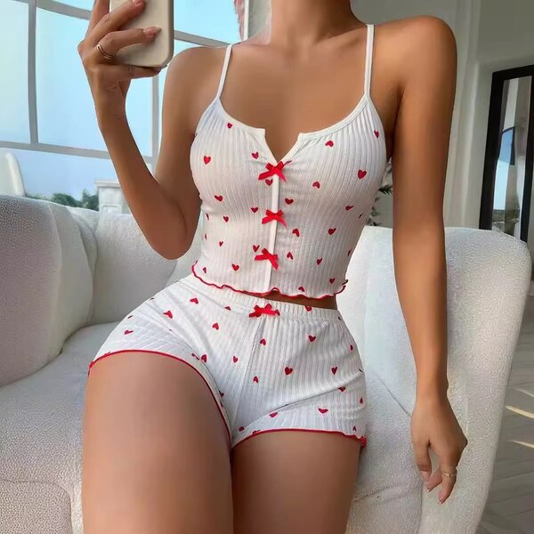 Pyjama Femme Coeur