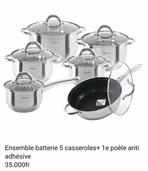 Ensemble batterie cuisine 6 pièces
