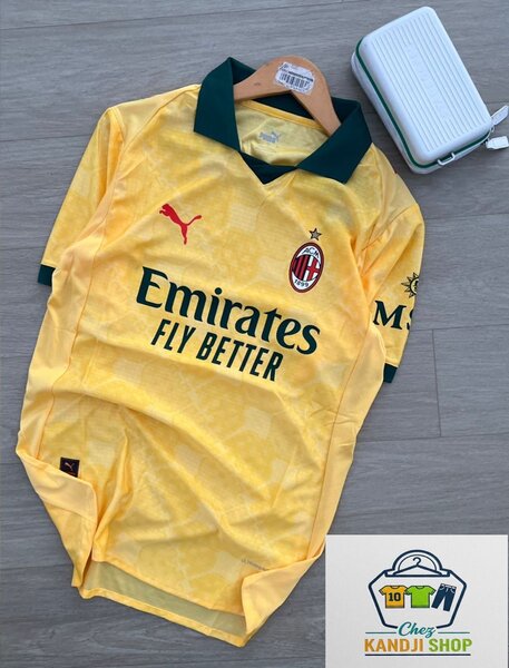 Maillot de foot AC Milan Jaune