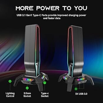 Support Casque USB Gaming