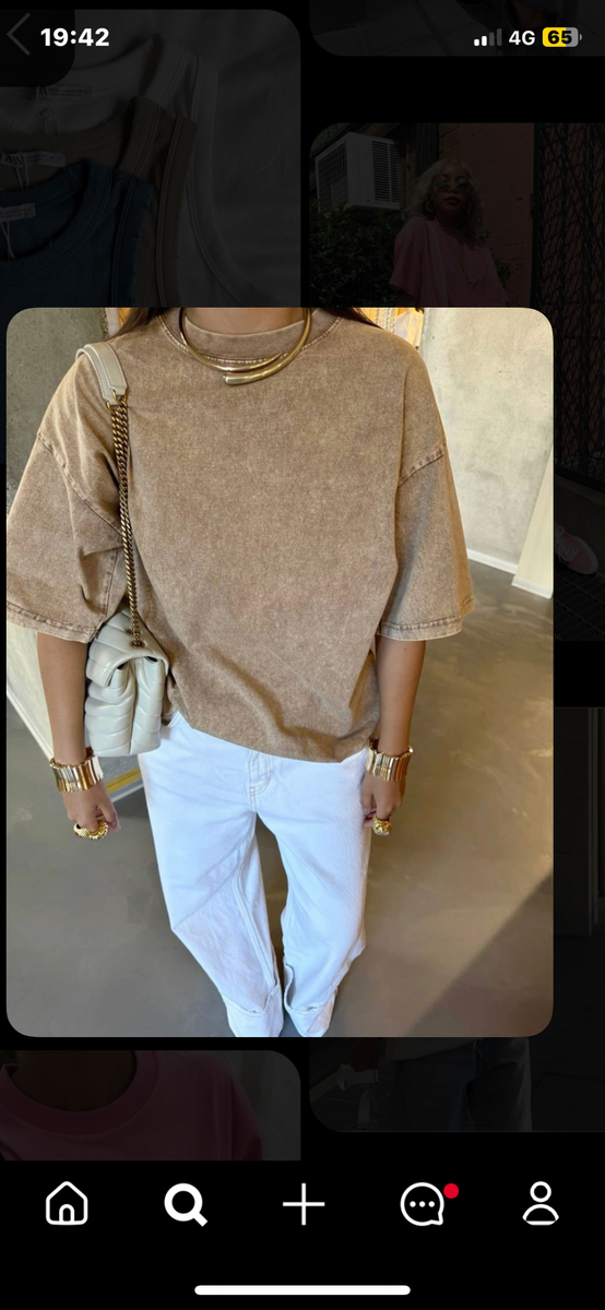 T-shirt délavé unisexe