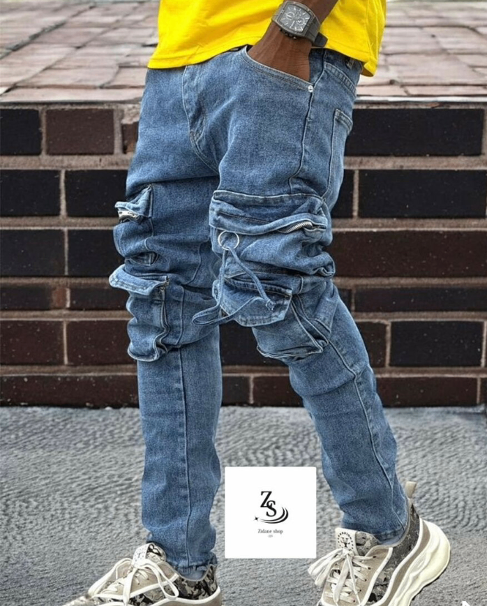 Jean cargo homme