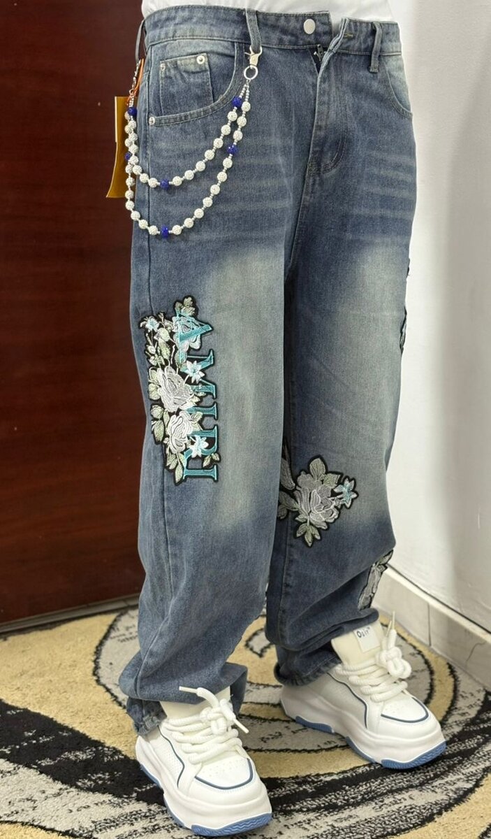 Jeans avec Motifs Tendance
