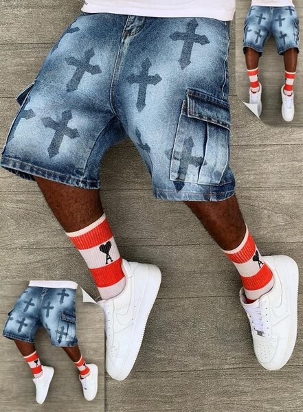 Jeans baggy avec broderie