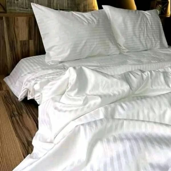 White Duvet 1 bedsheet  2 pillow covers 
