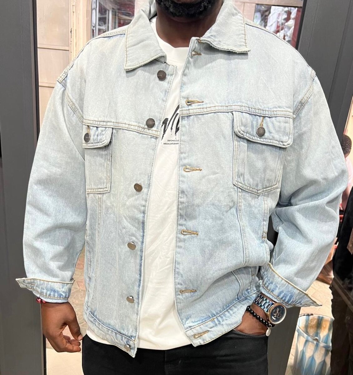 Jacket noir-gris-bleu