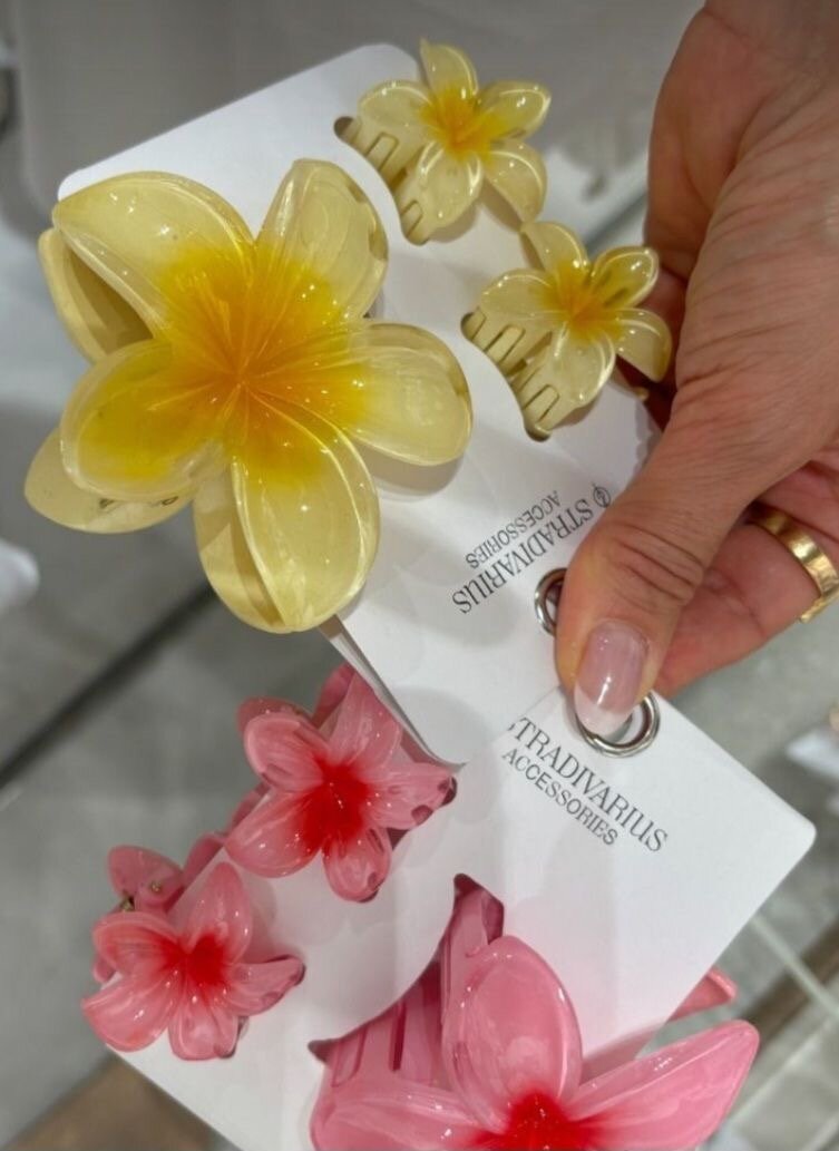 Épingles à cheveux fleurs colorées