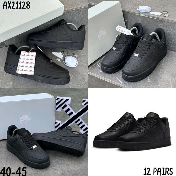Chaussures Nike Air Force 1 noires