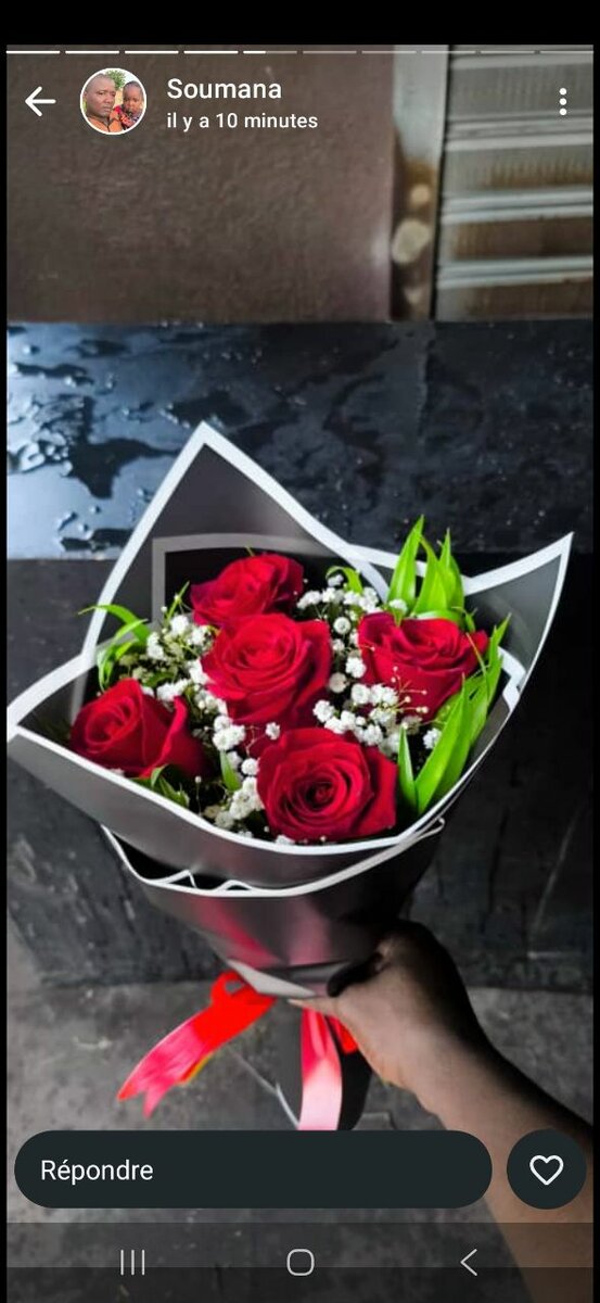 Bouquet de roses rouges élégantes