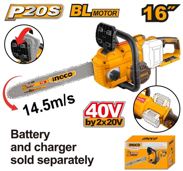 Scie à chaîne sans fil 40v/16