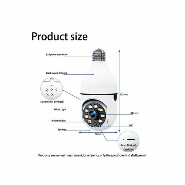 Caméra WiFi Éclairage Intégré