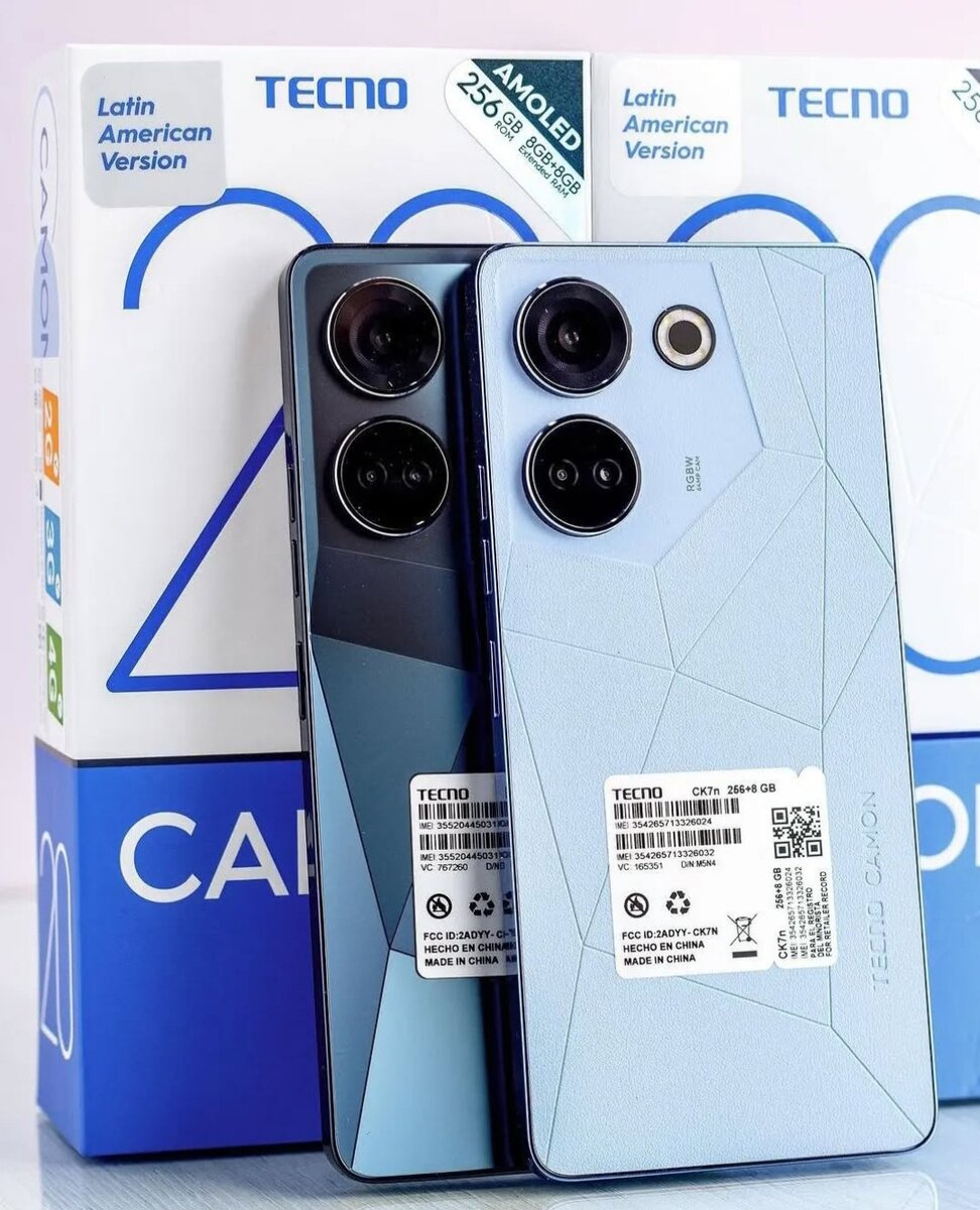TECNO CAMON 20 PRO 256GB 16GB RAM PREMIÈRE COPIE CONFORME