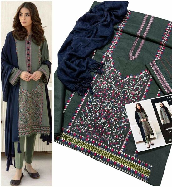 khaddar 3 pice suit