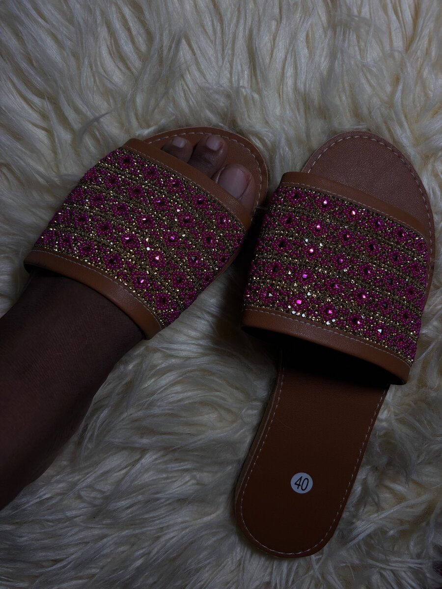 Sandales perlée sénégalaises