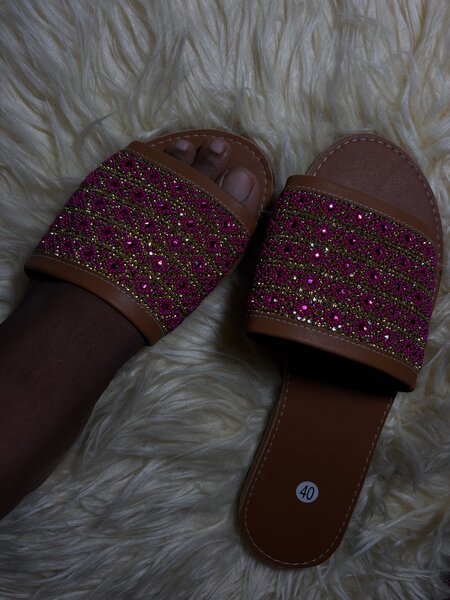 Sandales perlée sénégalaises