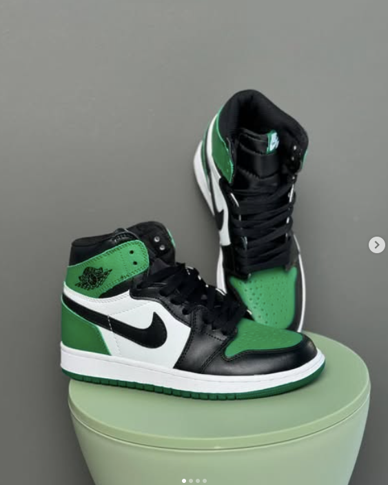 Кроссовки Jordan 1 Retro High OG Lucky Green💚