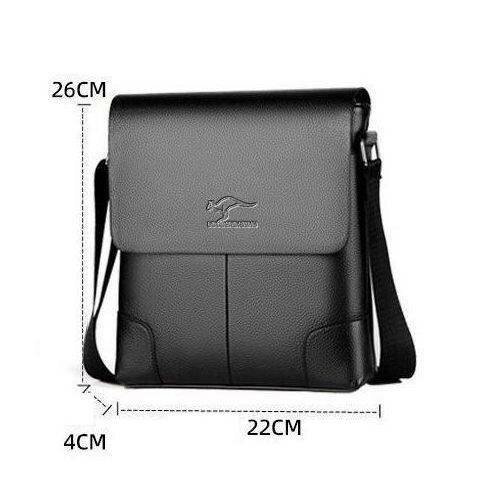 Sacoche en Cuir Noir Homme