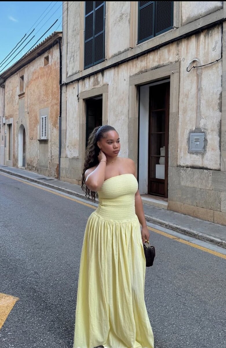 Robe longue bustier élégante