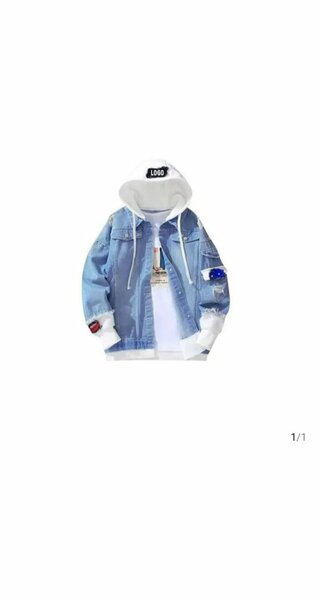 Veste en jean à capuche tendance